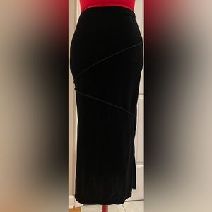 2 For $30 Y2K 90s Rave Girl Velvet Diagonal Patchwork Midi Skirt Stretch